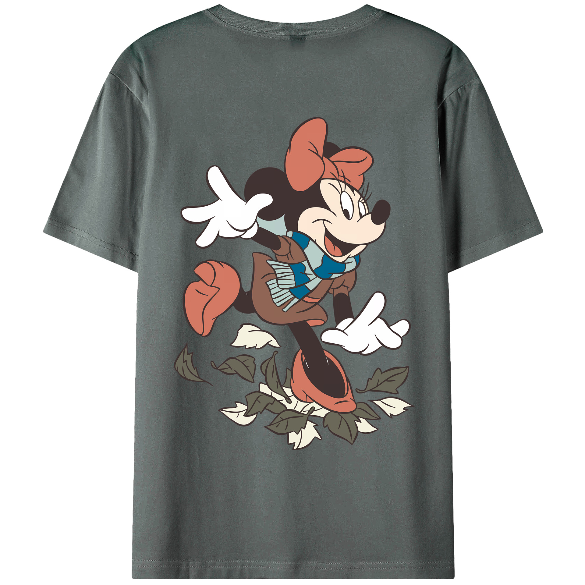 （画像用） ミッキーマウス Mickey Mouse 綿100％ メンズ半袖Tシャツ（バックプリント） 通気性
